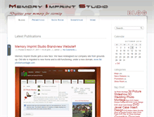 Tablet Screenshot of blog.memoryimprintstudio.com